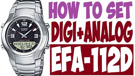 how to adjust casio edifice watch pdf manual